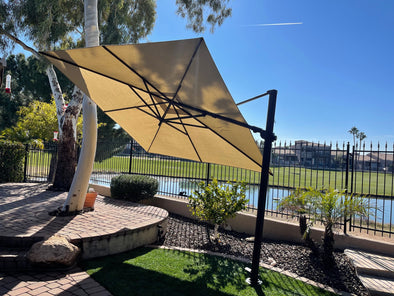 10' Square AG25TSQ Cantilever Umbrella